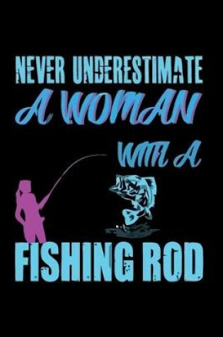 Cover of Never Underestimate A Woman with A Fishing Rod