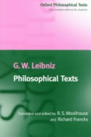 Cover of Philosophical Texts