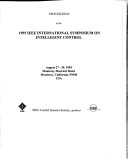 Book cover for 1995 IEEE International Symposium on Intelligent Control