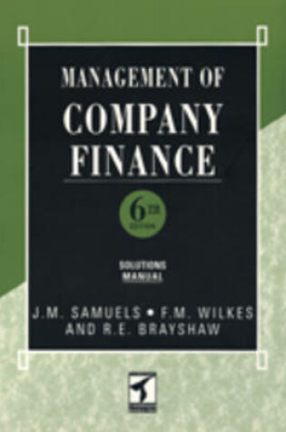 Cover of Management of Company Finance