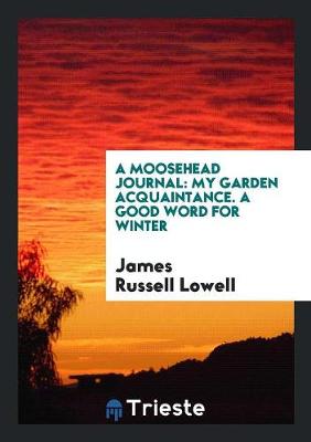 Book cover for A Moosehead Journal