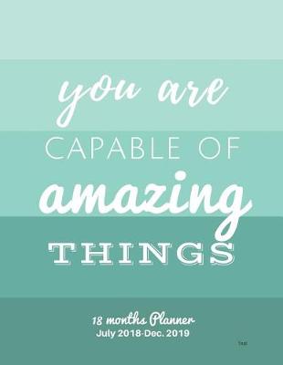 Book cover for You are capable of amazing things Teal