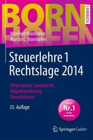 Cover of Steuerlehre 1 Rechtslage 2014