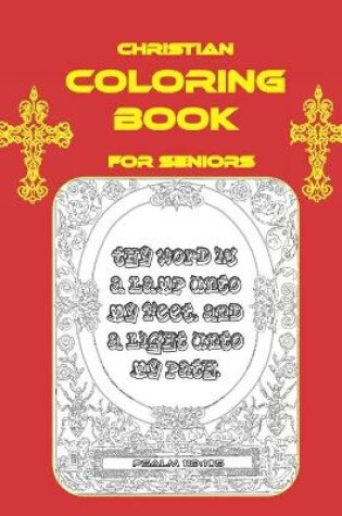 Cover of Christian Coloring Book For Seniors