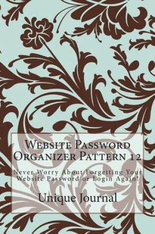 Cover of Website Password Organizer Pattern 12