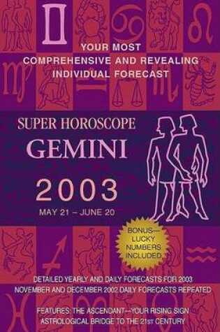 Cover of Super Horoscopes 2003: Gemini