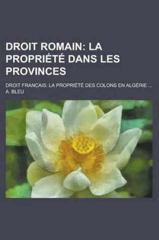 Cover of Droit Romain; Droit Franc Ais