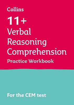 Book cover for 11+ Verbal Reasoning Comprehension Practice Workbook