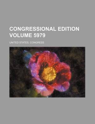 Book cover for Congressional Edition Volume 5979