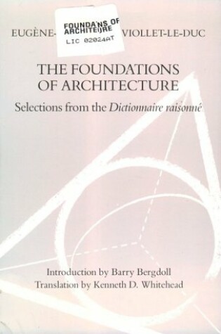 Cover of The Foundations of Architecture