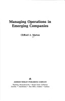 Book cover for Managing Operations Emerging Companies