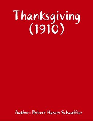 Book cover for Thanksgiving (1910)