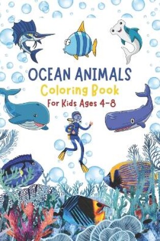 Cover of Ocean animals coloring book