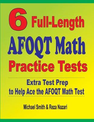 Book cover for 6 Full-Length AFOQT Math Practice Tests