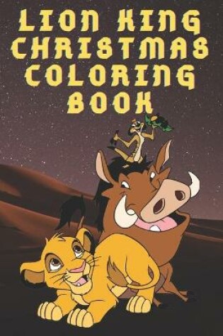 Cover of lion king christmas coloring book