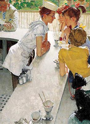 Book cover for Norman Rockwell's Soda Jerk Notebook