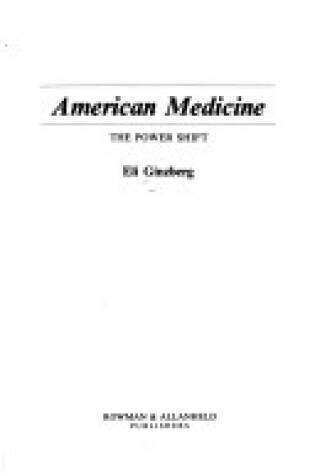 Cover of American Medicine