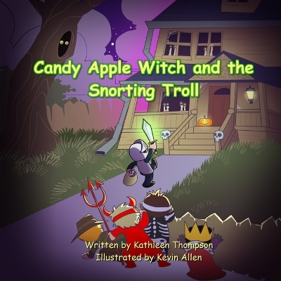 Book cover for Candy Apple Witch and the Snorting Troll