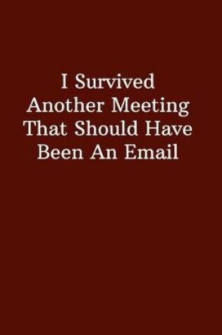 Cover of I Survived Another Meeting That Should Have Been A Email