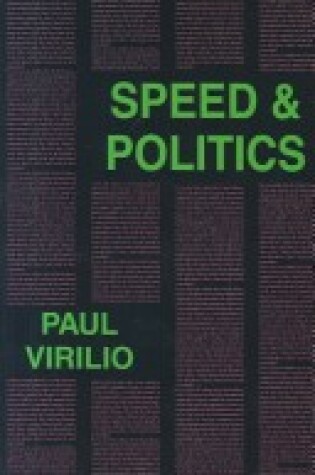 Cover of Speed and Politics