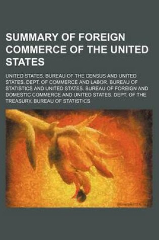 Cover of Summary of Foreign Commerce of the United States