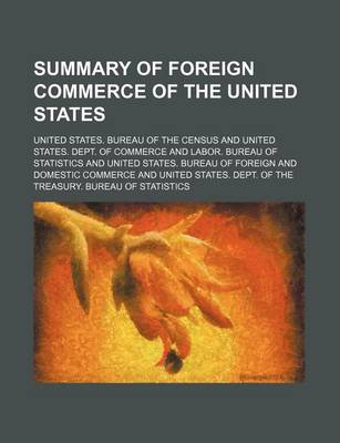 Book cover for Summary of Foreign Commerce of the United States