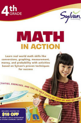 Cover of Fourth Grade Math In Action (Sylvan Workbooks)