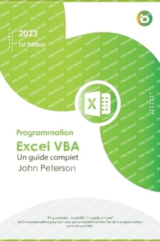 Cover of Programmation Excel VBA