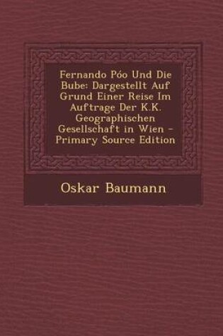 Cover of Fernando Poo Und Die Bube