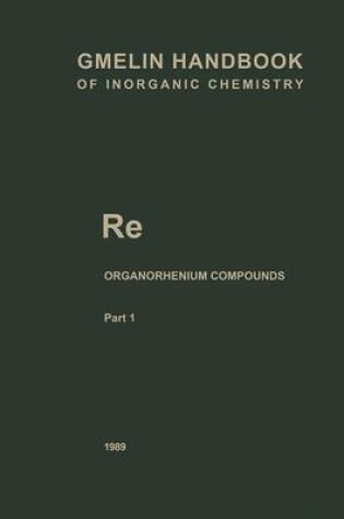 Cover of Gmelin Handbook of Inorganic and Organometallic Chemistry - 8th Edition