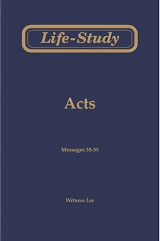 Cover of Life-Study of Acts