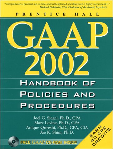 Book cover for Gaap Handbook of Policies and Procedures 2002