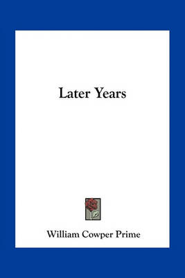 Book cover for Later Years