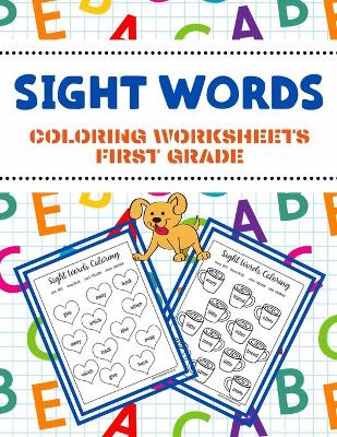 Book cover for Sight Words Coloring Worksheets First Grade