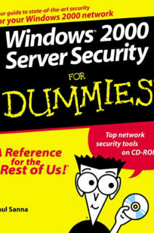 Cover of Windows 2000 Server Security For Dummies