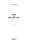 Cover of City and Environment