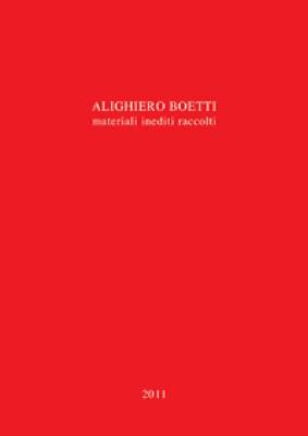 Book cover for Alighiero Boetti - Unpublished Materials