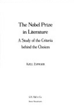 Cover of The Nobel Prize in Literature