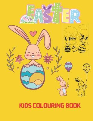 Book cover for Easter kids colouring book
