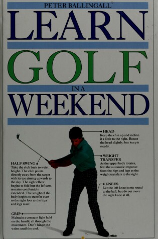 Cover of Learn Golf in a Weekend