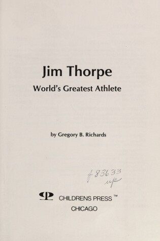 Cover of Jim Thorpe, World's Greatest Athlete