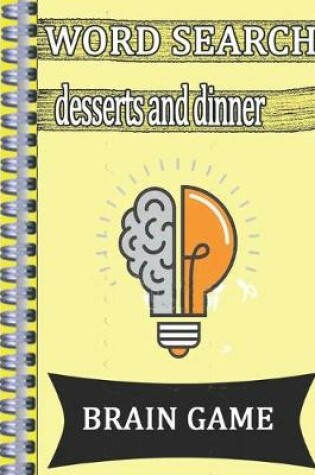 Cover of Word Search desserts and dinner