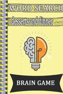 Book cover for Word Search desserts and dinner