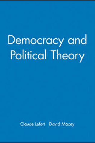 Cover of Democracy and Political Theory