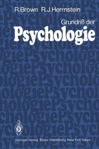 Cover of Grundriss Der Psychologie