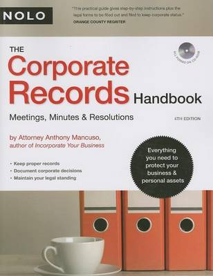 Cover of The Corporate Records Handbook