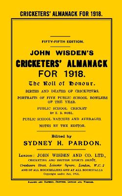 Book cover for Wisden Cricketers' Almanack 1918