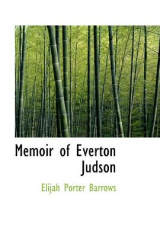 Cover of Memoir of Everton Judson