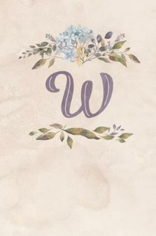 Cover of Vintage Floral Monogram Journal - W