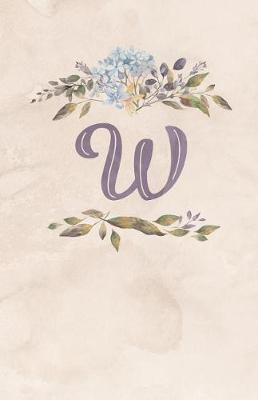 Book cover for Vintage Floral Monogram Journal - W